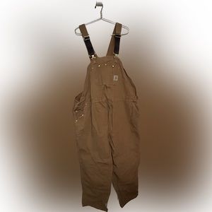 Carhartt ,54 x30 unlined bib overall ,  lightly worn